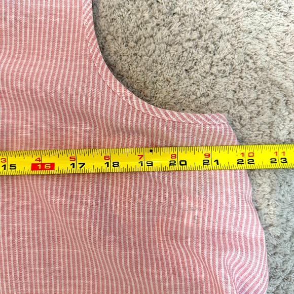 NWT cotton shift of pink and white striping. Very cute - Picture 7 of 7